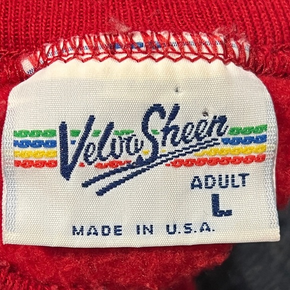 Vintage Ramapo College Red University Collegiate 1980s Crewneck Sweatshirt - Picture 3 of 3